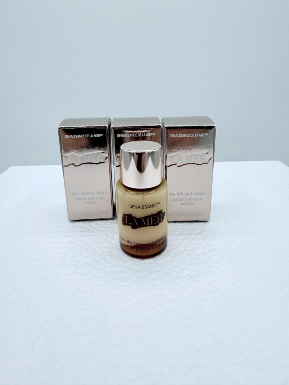 NIB. La Mer. Genaissance de la mer. The infused lotion. 5 mL.  3pc